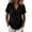 Black, variant on Women Classic Notched Lapel Short Sleeve Casual Blazer Top