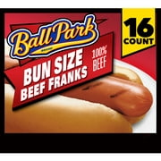 Ball Park Bun Length Beef Hot Dogs, 30 oz, 16 Count