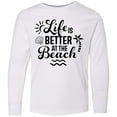 thumbnail image 3 of Inktastic Life is Better at The Beach with Sunshine Seashell and Palm Trees Long Sleeve Youth T-Shirt, 3 of 5