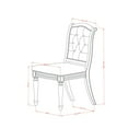 thumbnail image 2 of Luxe by East West Furniture 7 Pieces Kitchen table set a Rectangular Dining Table and 6 Dining Chairs, 2 of 7