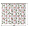 thumbnail image 5 of Pioneer Flower Floral Print Pattern Shower Curtain 84"x72", Bathroom Decorative Shower Curtain Set with 12 Hooks, Waterproof Washable, 5 of 6