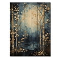 thumbnail image 3 of Designart "Birch Woods Moonlit Euphony VI" Floral Print on Natural Pine Wood, 3 of 5