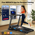 thumbnail image 3 of MERACH 2.5HP Folding Treadmill with Incline, Fitness Treadmill for Home with APP, 0.8-7.5MPH, LED Display, 3 of 9