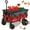 Red, variant on Sekey 300L Foldable Wagon Cart with 330lbs Weight Capacity, Heavy Duty Folding Collapsible Wagon with Big All-Terrain Beach Wheels & Drink Holders for Outdoor (Red)