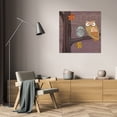 thumbnail image 3 of Paul Brent 15x15 Gallery Wrapped Canvas Wall Art Titled - Awesome Owls IV, 3 of 4