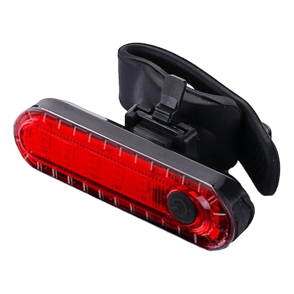 GJX USB Rechargeable Bicycle Tail Light Energy-Saving LED Lamp Waterproof Bike Rear Safety Flashlight for Night Riding Outdoor Cycling