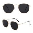 thumbnail image 2 of SOJOS Gafas de sol polarizadas cuadradas para mujeres y hombres, pequeñas sombras poligonales hexagonales SJ1072, 2 of 5