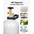 thumbnail image 6 of VEVOR CO2 Tank, 15 lbs New Aluminum Alloy Cylinder, CO2 Air Tank with Light Spray Coating, CGA320 Valve, Handle & Adjustable Pressure, DOT Approved Cylinder for Draft Beer Dispensing, 6 of 9