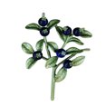 thumbnail image 1 of MasteelfCA 1 Pce Vernis Rétro pour Femmes Style Branche de Bleuet Broche Collier Épingle Accessoire de Mariage Bijoux (Vert), 1 of 8