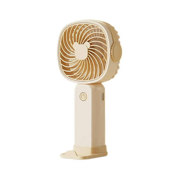 Monstrate Ventilador para dormitorio súper silencioso con salida de aire de rejilla fina que tiene una batería de larga duración. Aire de Electrodomésticos amarillo