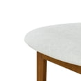 thumbnail image 5 of Christopher Knight Home Minimalist Upholstered Bar Stools, Solid Wood Frame, Cloud-Top Backrest, Ivory, Set of 2, 5 of 10