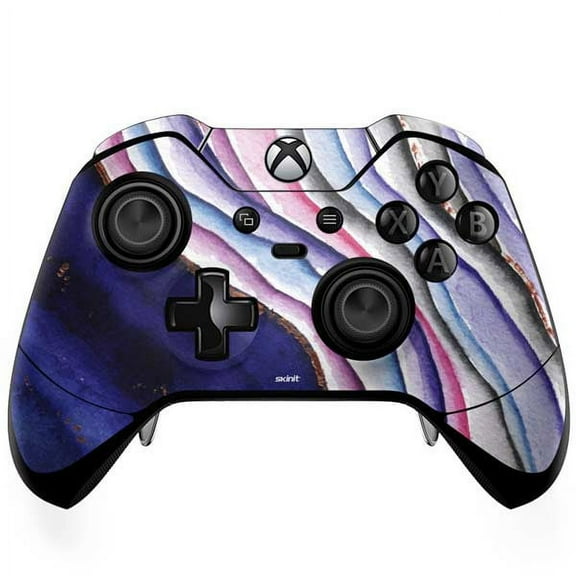 Skinit Violet Watercolor Geode Xbox One Elite Controller Skin