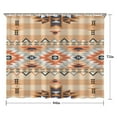 thumbnail image 5 of Colorful Geometric Striped Pattern Shower Curtain 84"x72" ,Bathroom Decorative Shower Curtains Set with 12 Hooks,Modern Waterproof Washable Shower Curtain, 5 of 6