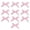 Pink, variant on Decorative Bow for Snack Bag Cake Wrap Wedding Cookie Candy Party PinkS 3 cm