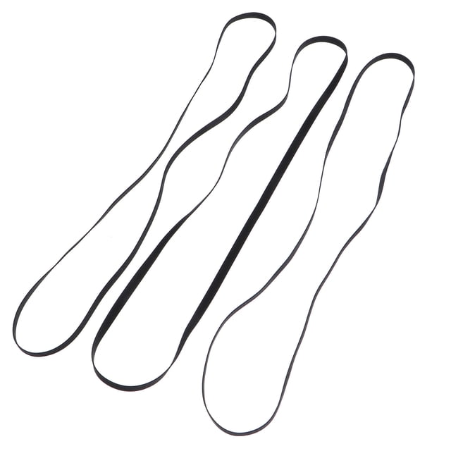 BRIGHTFUFU Correa de plataforma giratoria de 3 piezas para correa de transmisión de máquina de cinta de casete giratoria impulsada por correa