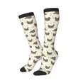 thumbnail image 2 of Fotbe Funny Chicken print Women's Men's Novelty Crew Socks Cotton Socks Knee High Socks for Walking,Running,Nurses,Pregnancy, 2 of 8