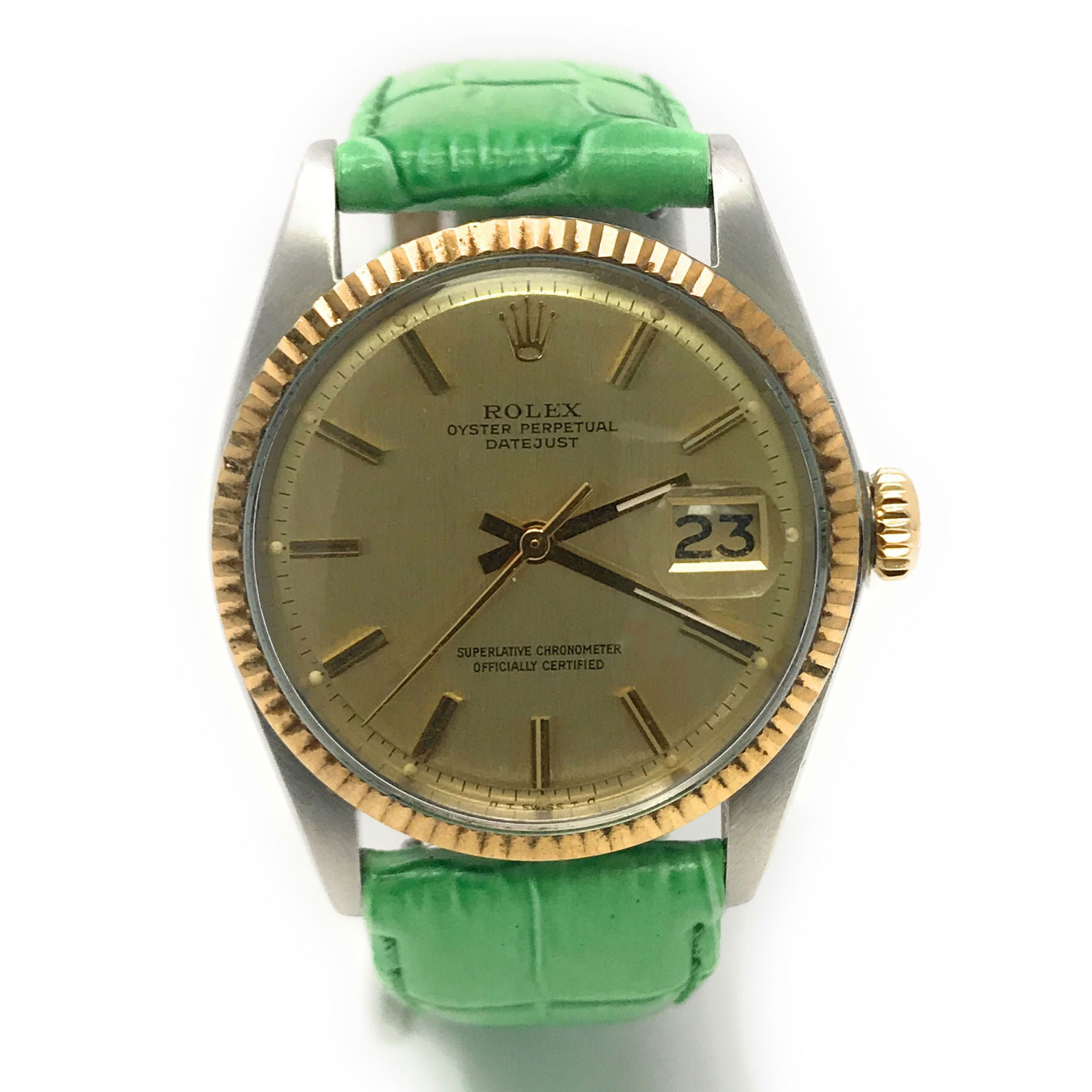 rolex datejust champagne dial