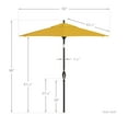 thumbnail image 5 of California Umbrella 7.5' Market Patio Umbrella with Push Tilt in Lemon, 5 of 5