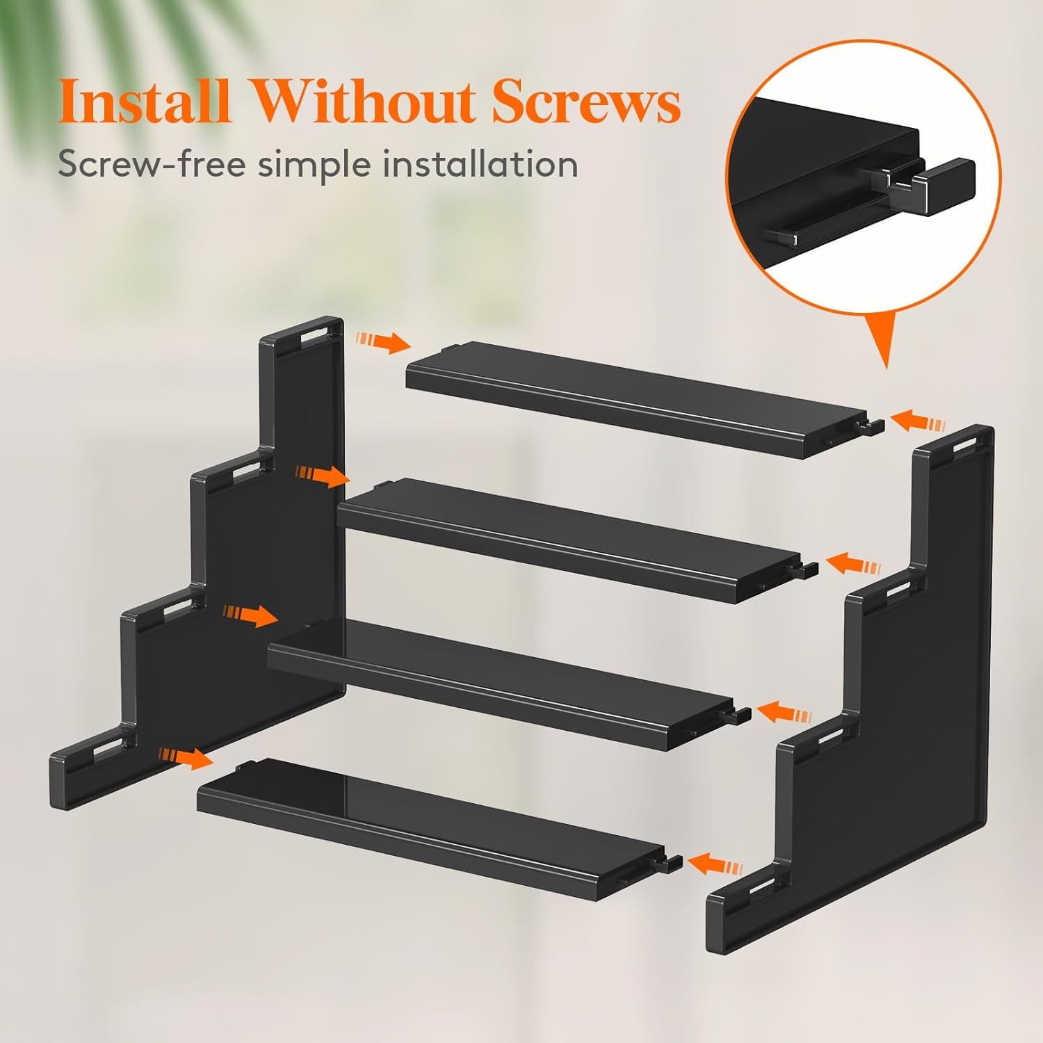 Lifewit Cologne Organizer, 9" Cologne Stand, 4 Tier Perfume Stand Organizer, Bathroom Countertop Organizer