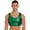 Green, variant on Mens Sleeveless Vest Tank Top Metallic Crop Top Pole Dance Costume Rave Party Clubwear Silver One Size