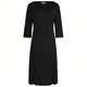 thumbnail image 5 of Vestido Largo de Manga Larga para las Mujeres Color Sólido Camisa de Noche de Ternera, Suelto Vestido de Sueño Casual para el Salón de Casa, 5 of 7