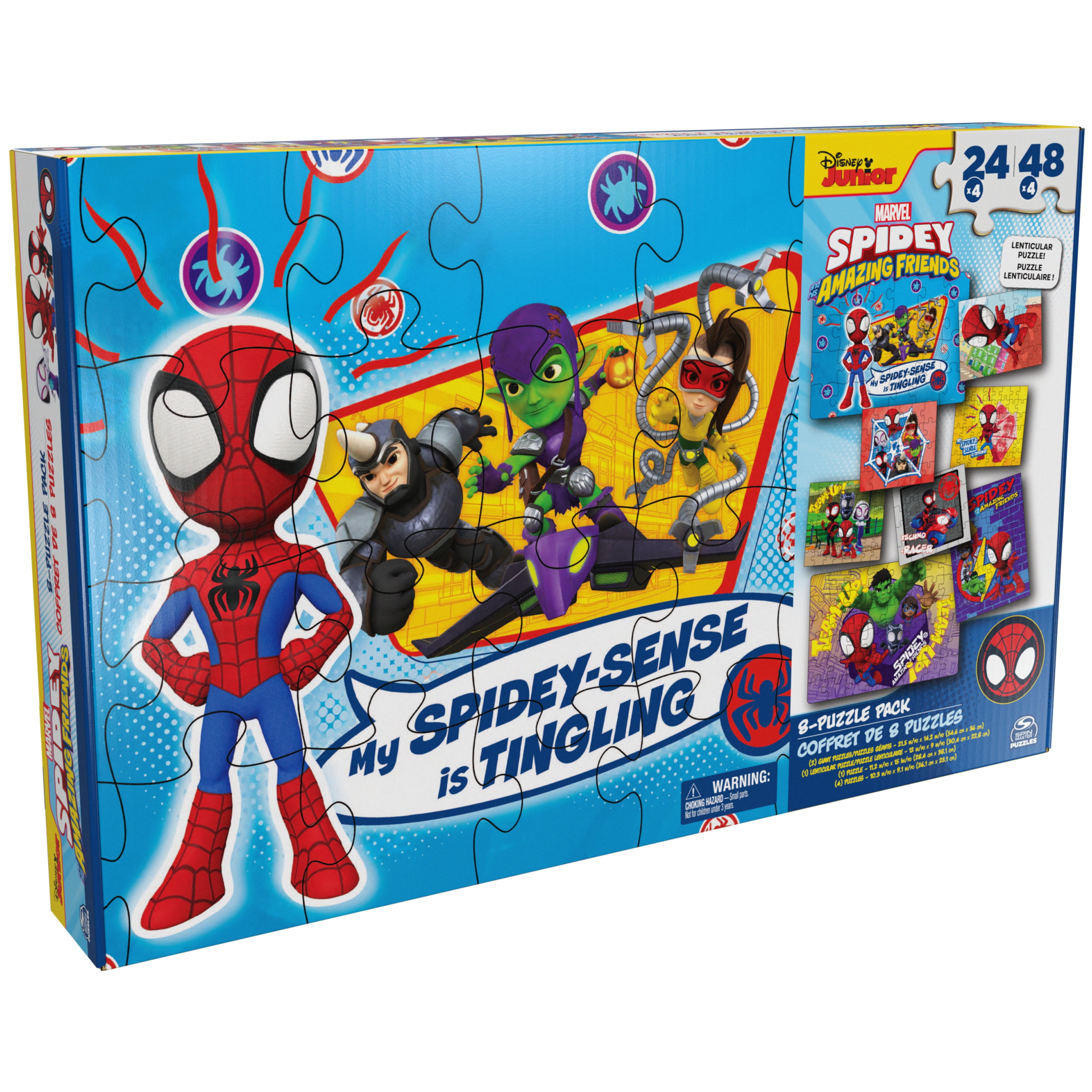  Marvel Spiderman Jigsaw Puzzle for Kids Bundle