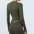 thumbnail image 6 of AherBiu Sports Jackets for Women Zip up Lightweight Cropped Stretchy Long Sleeve Yoga Tops Activewear, 6 of 7