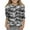Dark Gray, variant on FamilyThread Girls' 3/4 Sleeve Round Neck Top Camouflage Tee For 3-12 Y