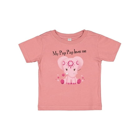 

Inktastic Aditi My Pap Pap loves me Gift Baby Boy or Baby Girl T-Shirt