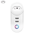 thumbnail image 1 of Smart Plug with 2 USB Smart WiFi Ports Wireless Outlet Dual USB Plug Timer for Control Home Appliances, 1 of 8