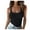 Womens Black Tank Tops, variant on Women's Summer Tank Tops Sleeveless Shirts for Girls Solid Color Print Tops U-Neck Blouse Racerback Basic Camisole Casual Ribbed Slim Camis Vest Gray S