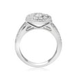 thumbnail image 2 of 1 cttw Diamond Double Halo Engagement Ring 10K White Gold, 2 of 3