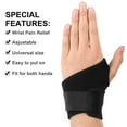 thumbnail image 4 of LEEYNEER Carpal Tunnel Wrist Brace for Tendinitis and Arthritis One Hand Adjustable Compression Wrist Support Wrap with Pain Relief - Comfortable Lined Fits Both HandsB, 4 of 5
