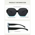 thumbnail image 6 of TINHAO Polarized Fit Over Sunglasses Wear Over Glasses For Women Men Fishing Driving with Oversized Frame Gradient Light Blue, 6 of 6