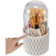 thumbnail image 2 of Make Up Brush Holder 360 Rotating Makeup Organiser with Dustproof Lid Spinning Cosmetic Organizer Storage Box for Lipstick Lip Gloss, 2 of 4