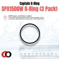 thumbnail image 5 of Captain O-Ring  Replacement SPX1500W Strainer Housing O-Rings for Hayward Power-Flo Filter Pump SP1500 SP1580 SP1705 SP1780 etc 3 Pack, 5 of 7
