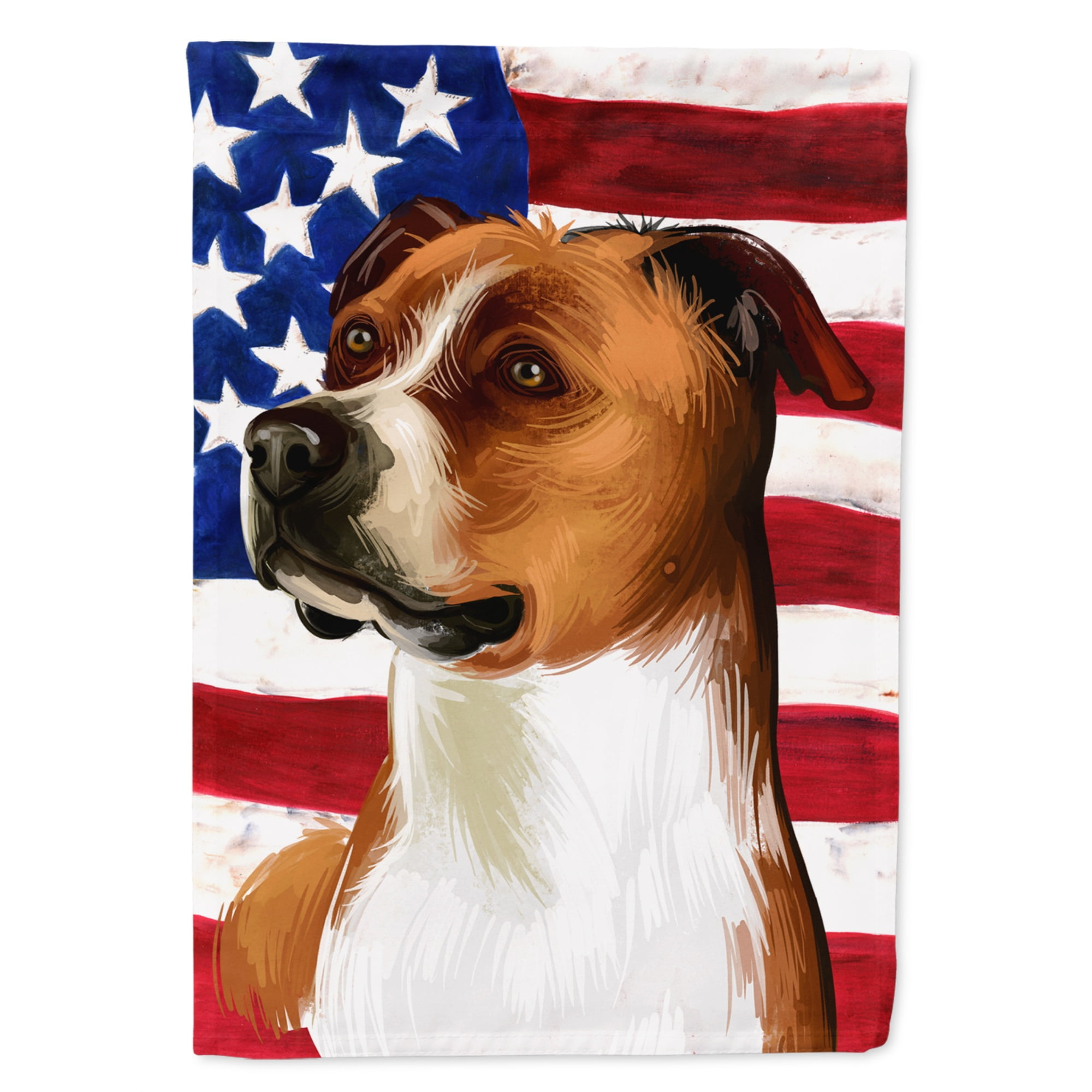 Caroline's Treasures Gartenflagge – Transylvanischer Hound Mit US-Flagge | 27,9x38,1 Cm, Doppelseitig Bedruckt | Wetterfest & Wasserabweisend