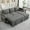 Grey, variant on Ball & Cast 83.5" L-Shaped Convertible Sofa Bed,Chenille Fabric Sectional Couch with Reversible Storage Chaise Lounge and 2 Cup Holders and 2 USB Ports,Comfy Sofabed for Living Room
