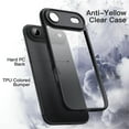 thumbnail image 3 of JETech Case for iPhone 17 Air, Shockproof Phone Bumper Cover, Solid Color Matte TPU Frame, Anti-Scratch Clear Back, 6.5-Inch Display (Black), 3 of 5