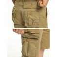 thumbnail image 4 of Men's Cargo Shorts Relaxed Fit, Cotton Twill Work Shorts, Outdoor Lightweight Casual Shorts for Men with Pockets(No Belts), 4 of 6