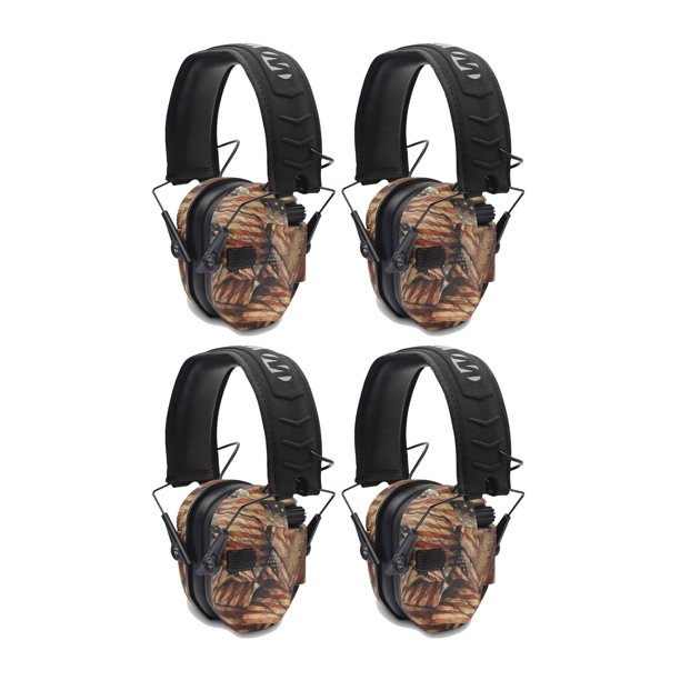Walker's Razor Slim Electronic Shooting Muffs 4Pack Bundle, USA 2nd