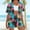 Suit-704Multicolor, variant on Gamivast Summer Sets Women 3 Piece Outfits Floral Dragonfly Print Kimono & Shorts with Tank Top Vacation Suits Boho Beach Cover Up Hawaiian Holiday Matching Set