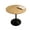 Natural + MDF+Metal, variant on Natural Wood Color Round Table, Modern Dining Table, Mdf Top And Steel Base Tulip Kitchen Table, Mid Century Coffee Table For Living Room 24 Inch