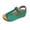 Green, variant on Summer Sandals for Women with Arch Support Boho Open Toe Slip-On Casual Wedge Thick Heel Sandals Slippers for Women Beach Vacation Holiday Daily Fashion Blue 10