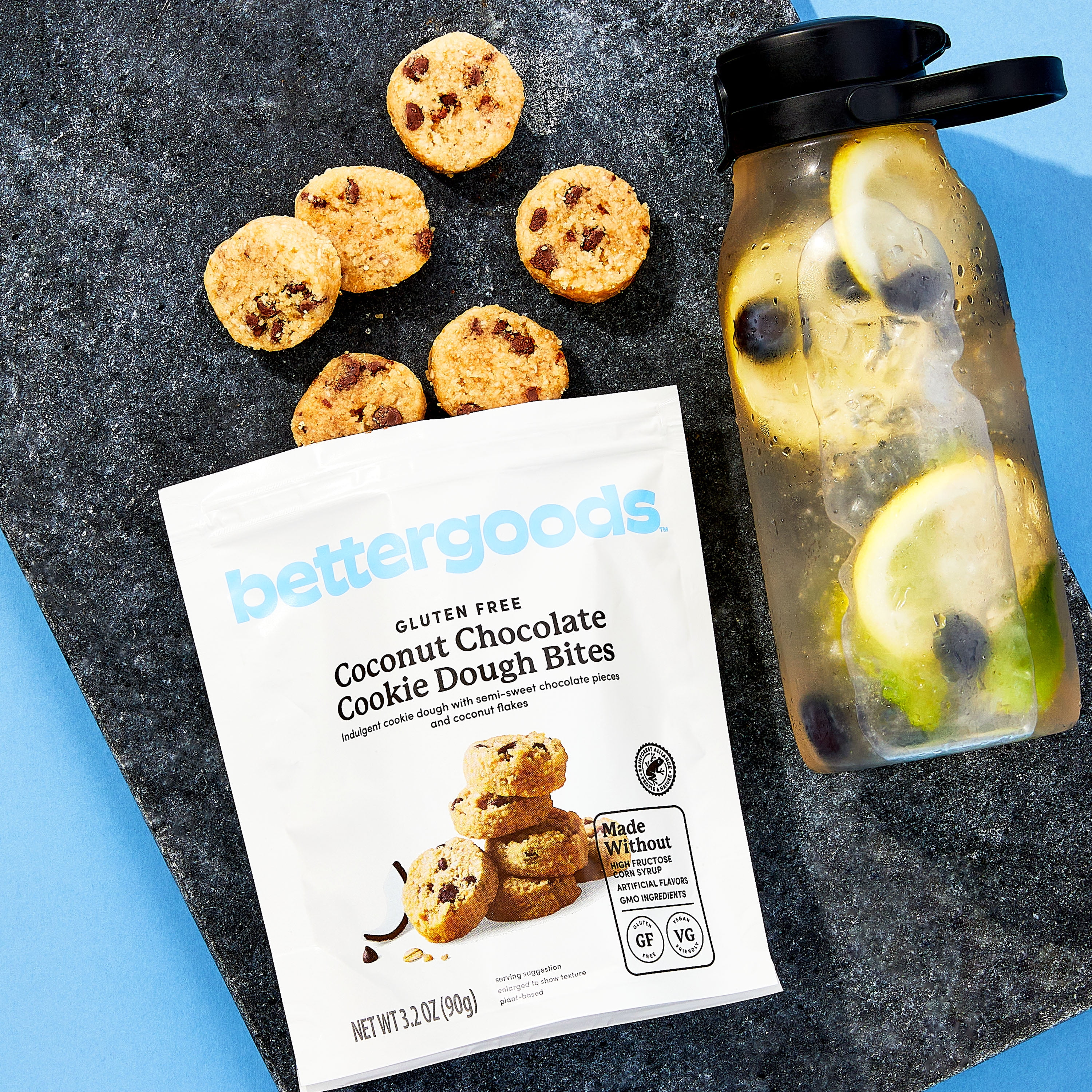 bettergoods Gluten Free Coconut Chocolate Cookie Dough Bites, 3.2 oz