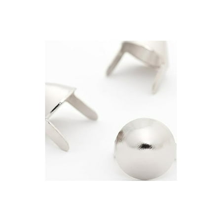 Image of Silver Metal Studs - Punk Most Popular Studs For Clothing Leather - Standard Cones Ideally Used For Your & Apparels - Available In Silver Color - Pack Of 500 Studs And Spikes