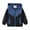 Blue, variant on SDNall Boys Casual Hooded Jacket, Toddler Color Block Lightweight Outerwear, Fall Winter Everyday Casual Full Zip Up Side Hand Pockets Coat 1-9 Years