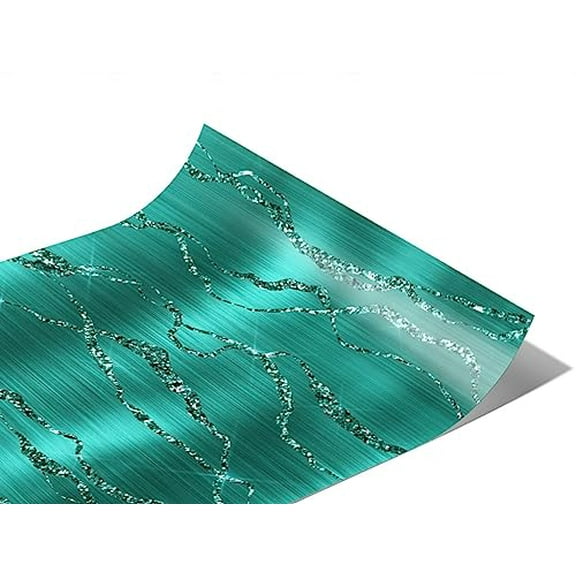 Rwraps Aquamarine Gemstone Brazilian Parure Gloss Vinyl Film Wrap 59in x 6in Vinyl Vehicle Car Film