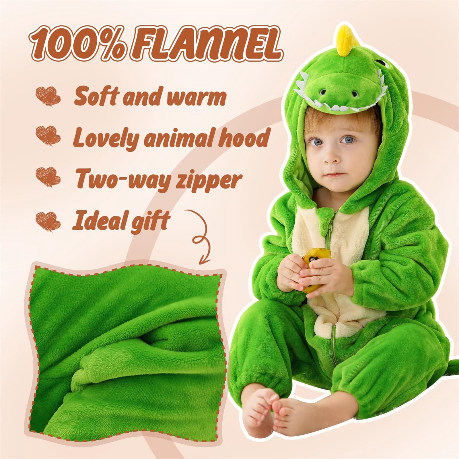 FDDMis Toddler Halloween Outfit Christmas Outfits Onesies 0-3 Months Girl 3 Month Boy Clothes Kid Clothes for 11 Year Old Girls Baby Clothes 9-12, Green 12-18 Months