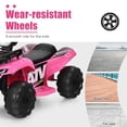 thumbnail image 4 of Infans 6V Kids ATV Quad Electric Ride On Car Toy Toddler w/LED Light&MP3 Pink, 4 of 7
